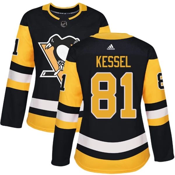 Damen Pittsburgh Penguins Trikot Phil Kessel 81 Schwarz Authentic